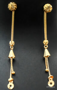22 carat Gold Latkan earrings