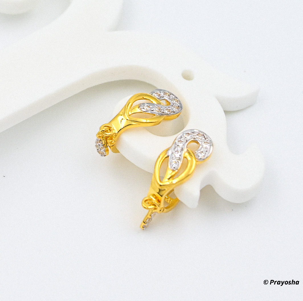 American Diamond Gold earrings 008