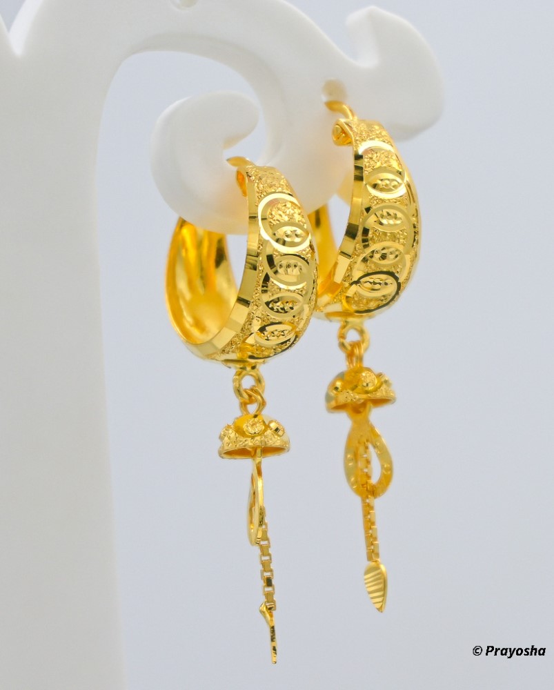 Antique Gold Finised Pippal Patti Earrings By Punjabi Traditional Jewe –  Punjabi Traditional Jewellery