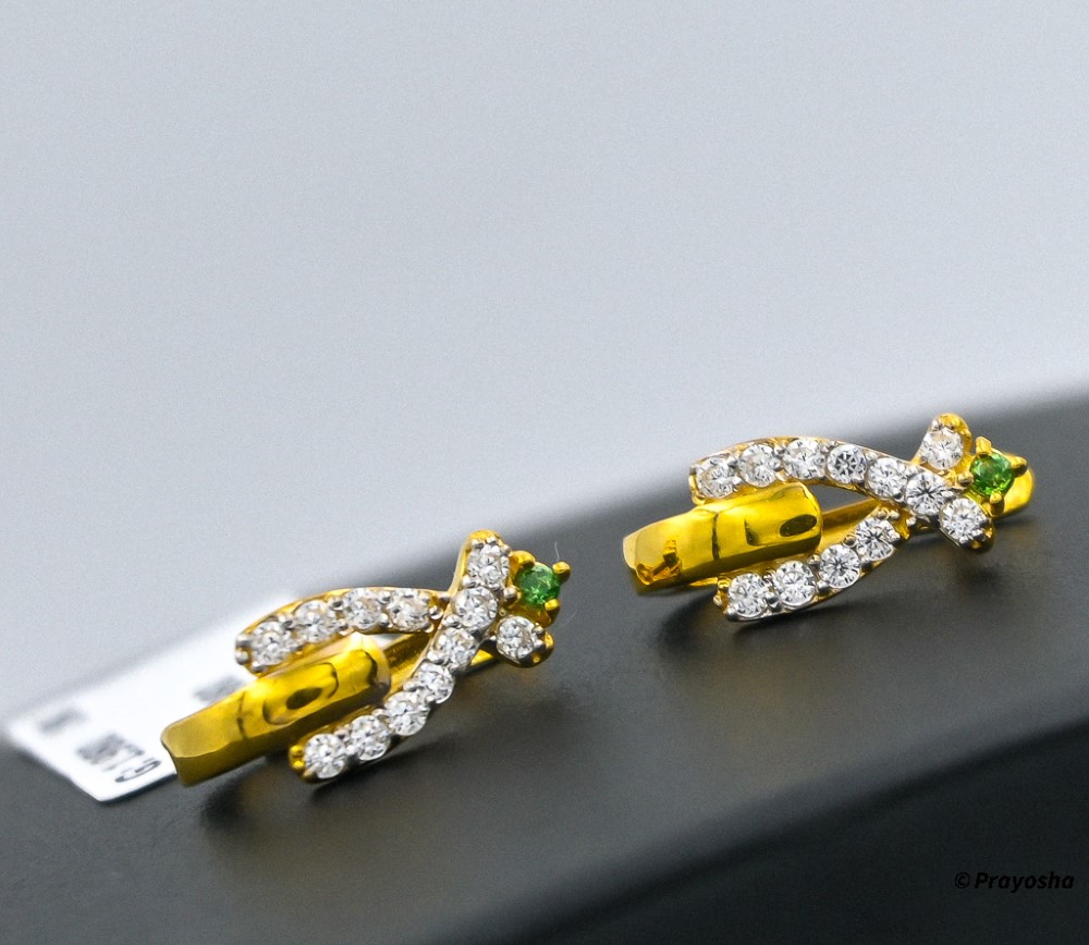 American Diamond Gold earrings_036