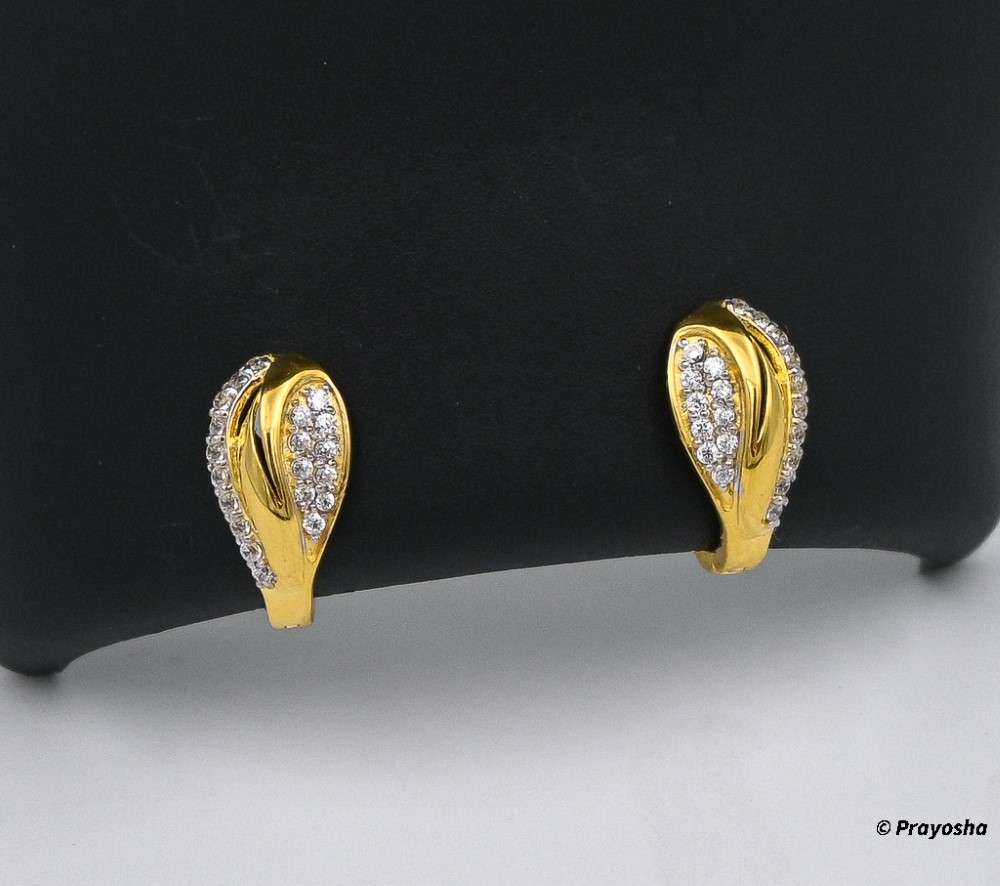 American Diamond Gold earrings_043
