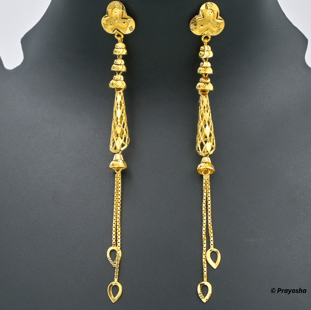 22 carat gold Latkan earring