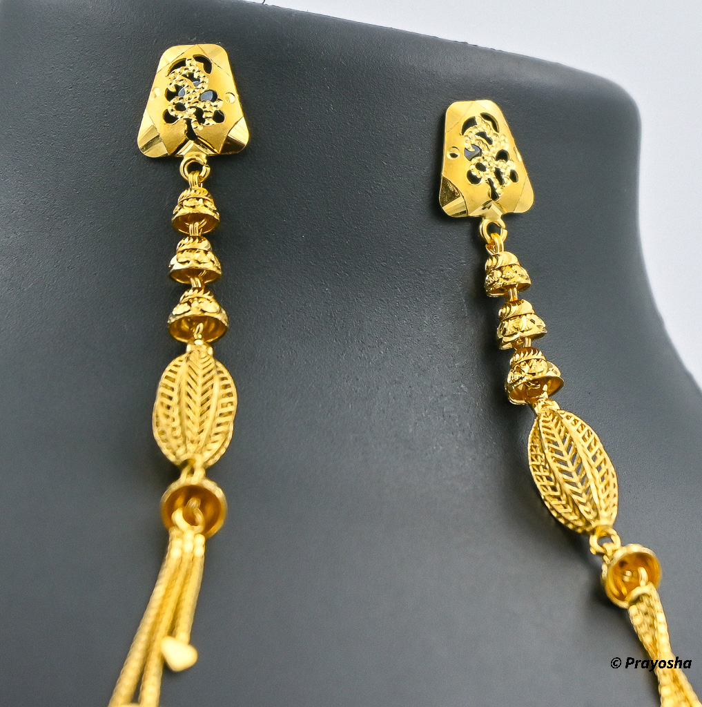 Buy Gold Plated Latkan Jhumkas, Dangling Chandelier Earrings, Gift  Wife,eid,nikah, Diwali, Mendhi Night, Jaggo, South Asian the Aanchal  Earrings Online in India - Etsy