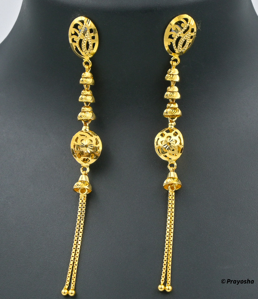 Fancy Gold Earrings at Rs 34220/set | सोने की बालियां in Jodhpur | ID:  13334324997