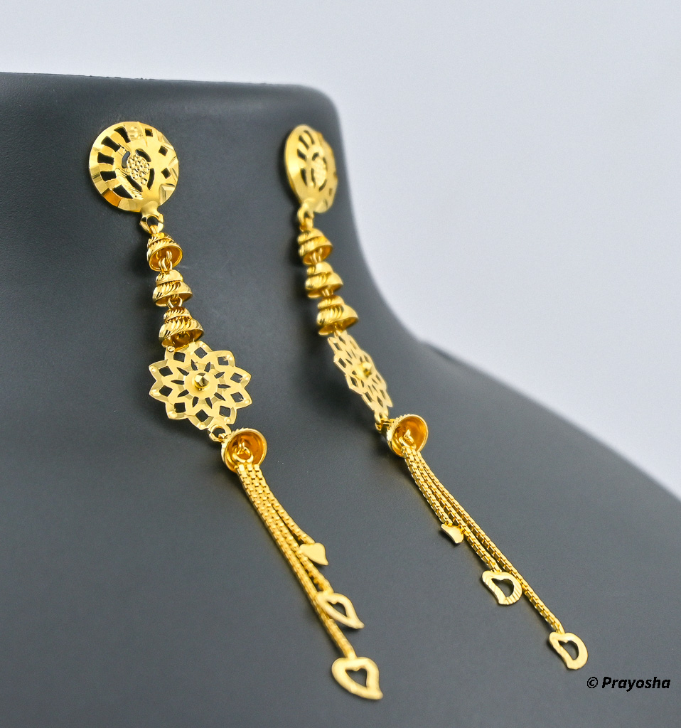 Oxidized Silver Brass 3 Latkan Designer Earrings at Rs 55/pair in Ghaziabad