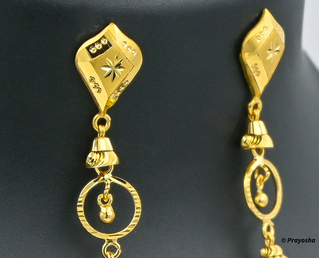 22 Carat Gold Filigree Stud Earrings - Earrings, HD Png Download ,  Transparent Png Image - PNGitem
