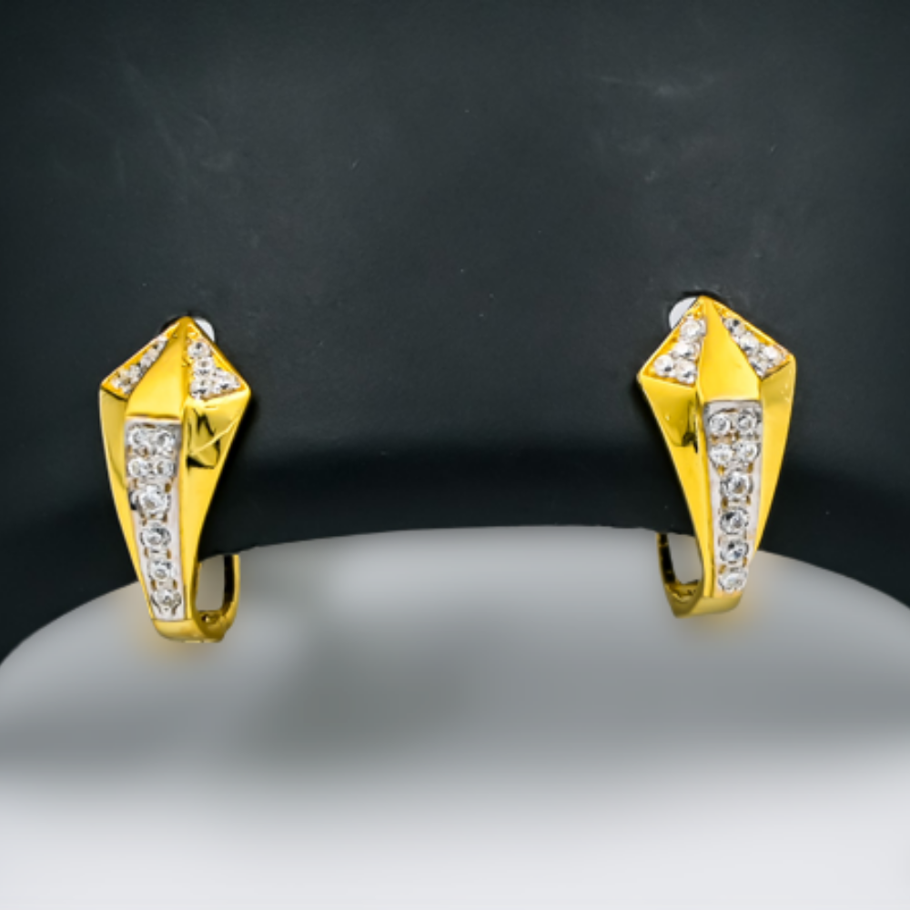 American Diamond Gold earrings_046